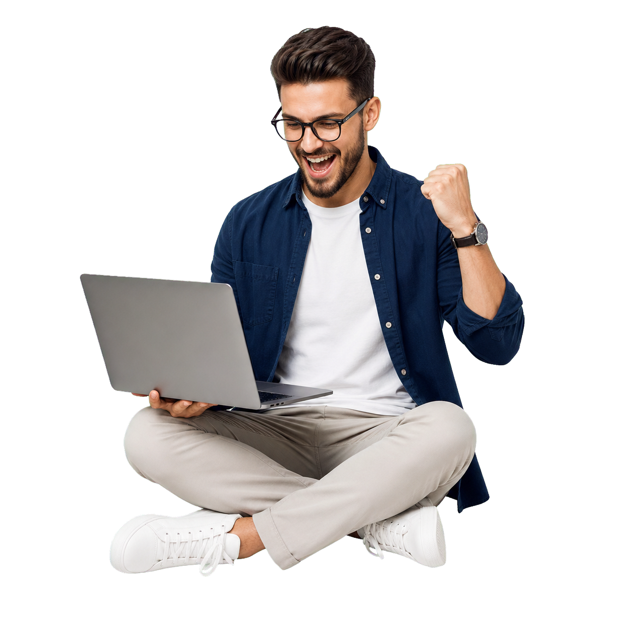 Web Kurumsal laptop ile çalışan web tasarım uzmanı